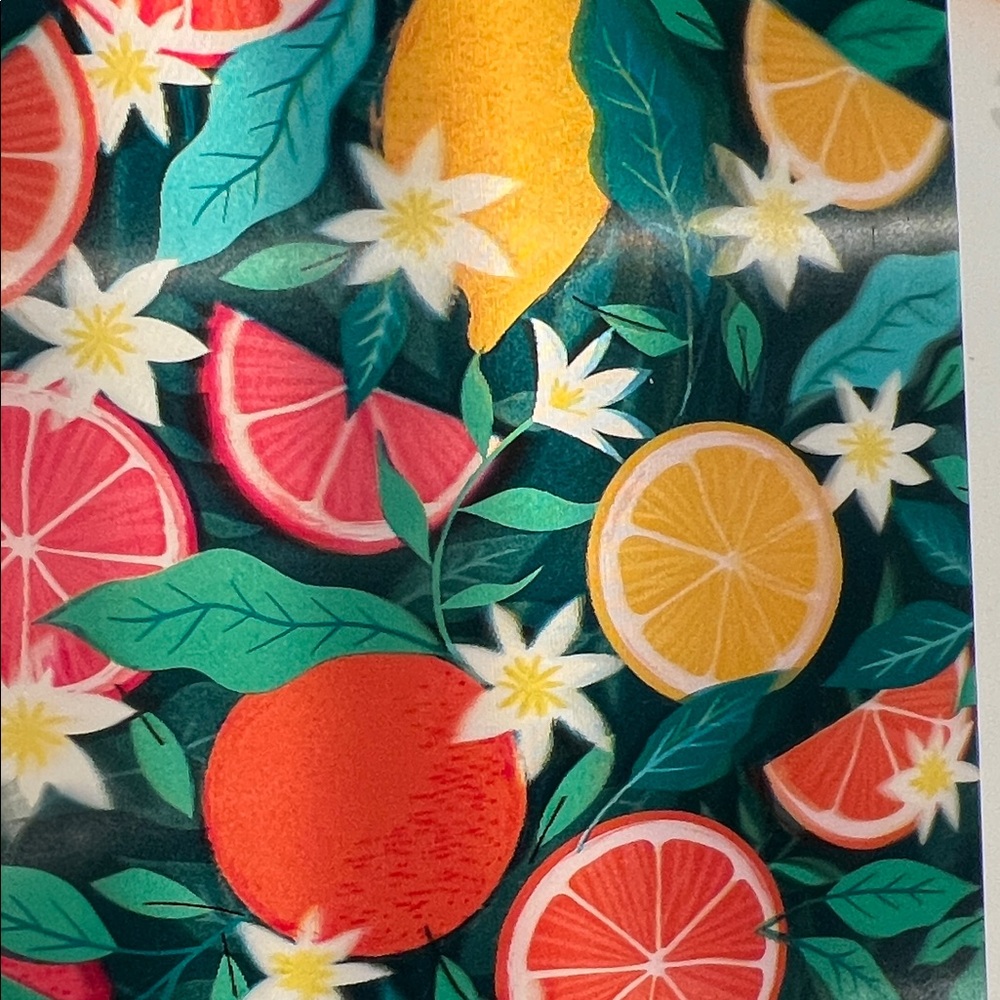Colorful Citrus Pattern Notebook NWT - Picture 6 of 16